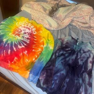 Colorful Tie-Dye Coronado Sweatshirt